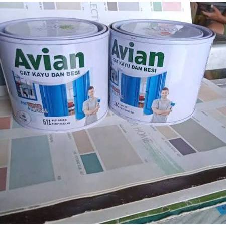 CAT KAYU DAN  BESI AVIAN 1/2 KG CAT KAYU ANTI JAMUR KAYU CET AVIAN MURAH KUALITAS BAGUS