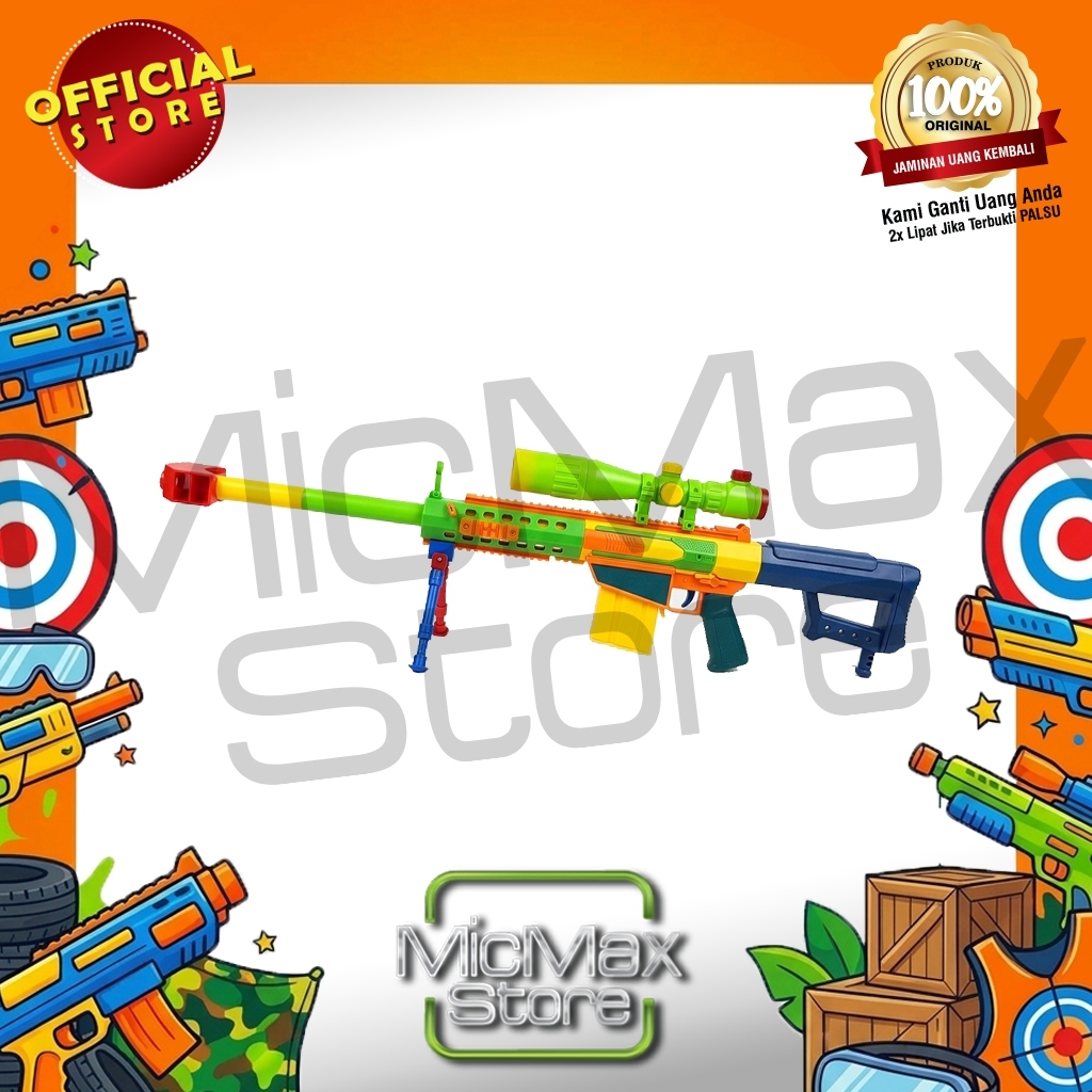 Mainan Anak Water Gel Blaster Bola Gel Air Electric BARETTA Water Jelly Toys Hitam