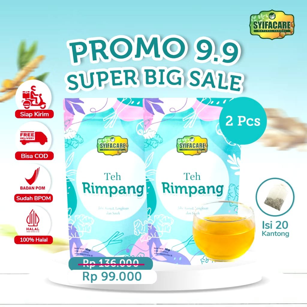 [Paket 2 Pcs] BPOM Teh Rimpang JSR  - Minuman Instan Herbal Rempah Jahe Kunyit Lengkuas Sereh - BPOM