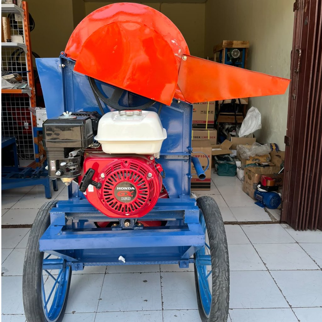 Mesin Perontok Padi 2 Output Plus Mesin Honda GX160 Original