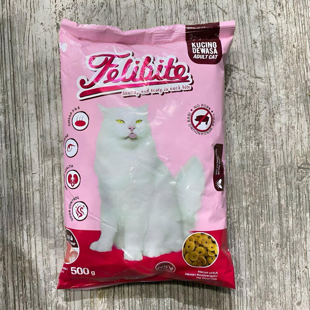 Felibite Cat Food 500gr / Pakan Kucing Felibite Donut Paket 10 kg