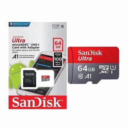 MICRO SD TO SD CARD ADAPTER 4GB / 8GB / 16GB / 32G / 64GB / 128GB / CLASS 10 SANDISK ULTRA