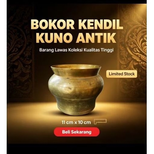 bokor / Kendil Kuningan Antik Kuno Lawas