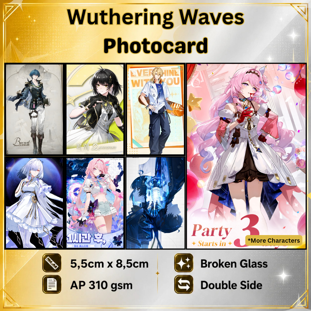 Lomocard Wuthering Waves outfit version Tipis WUWA — Photocard