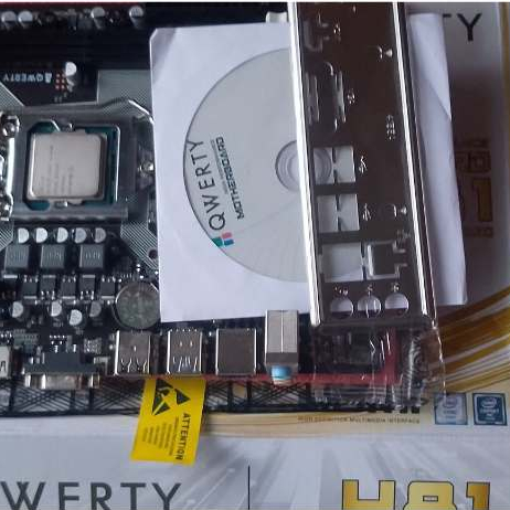 Paket Motherboard H81 QWERTY + Intel Core i5 4460 (Gen 4 Haswell)