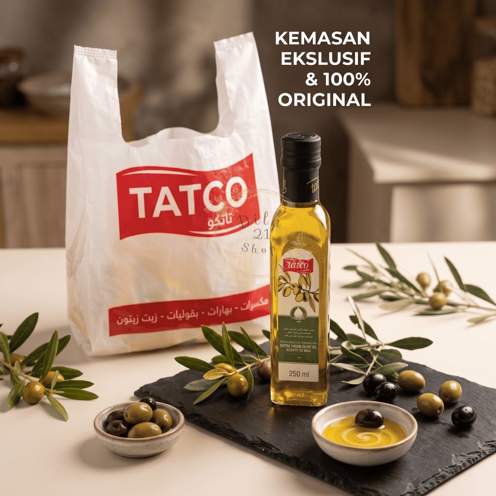 Minyak Zaitun TATCO Original Arab Extra Virgin Olive Oil | FREE Packing Bubble Wrap & Kardus