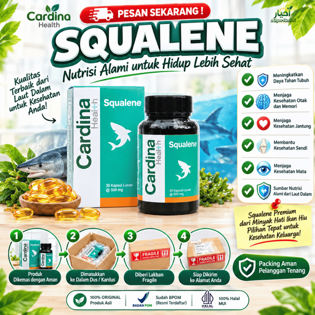 Cardina Health Squalene Herbal Antioksidan Alami