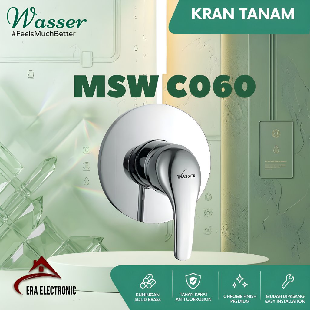 Wasser Kran Shower Tanam Mixer / Panas Dingin tipe MSW-C060