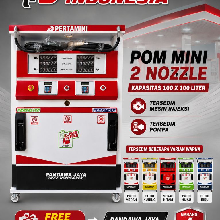 POM MINI - Pertamini Digital 2 Nozzle 100 x 100 Liter (Produk PJI)