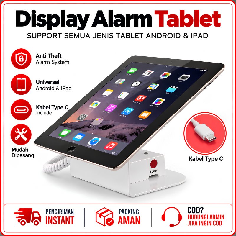 Alarm Display Tablet Alarm Tablet Maksimal 14 Inch Display Alarm Docking Tablet