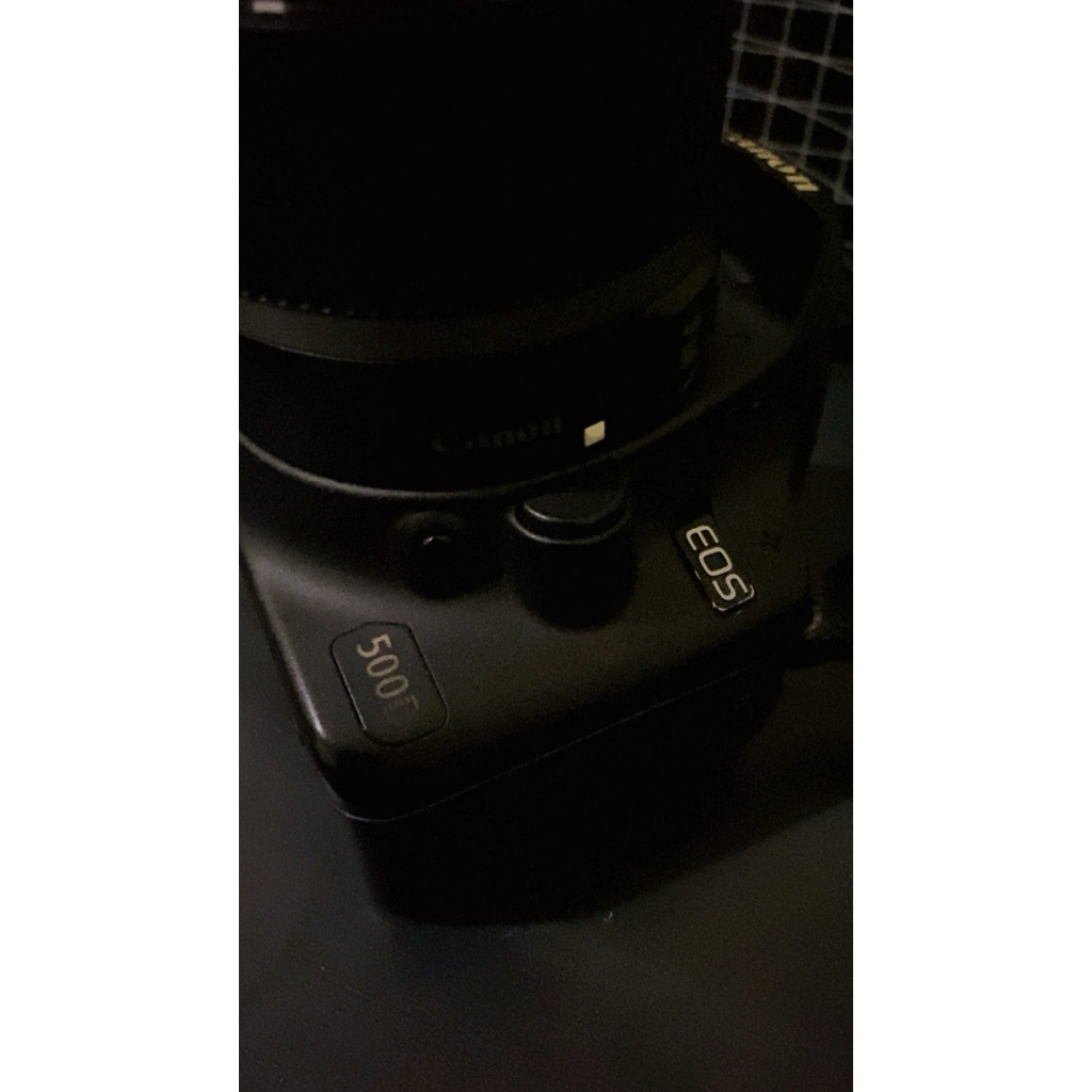 Kamera DSLR Canon EOS 500D Hitam (preloved)