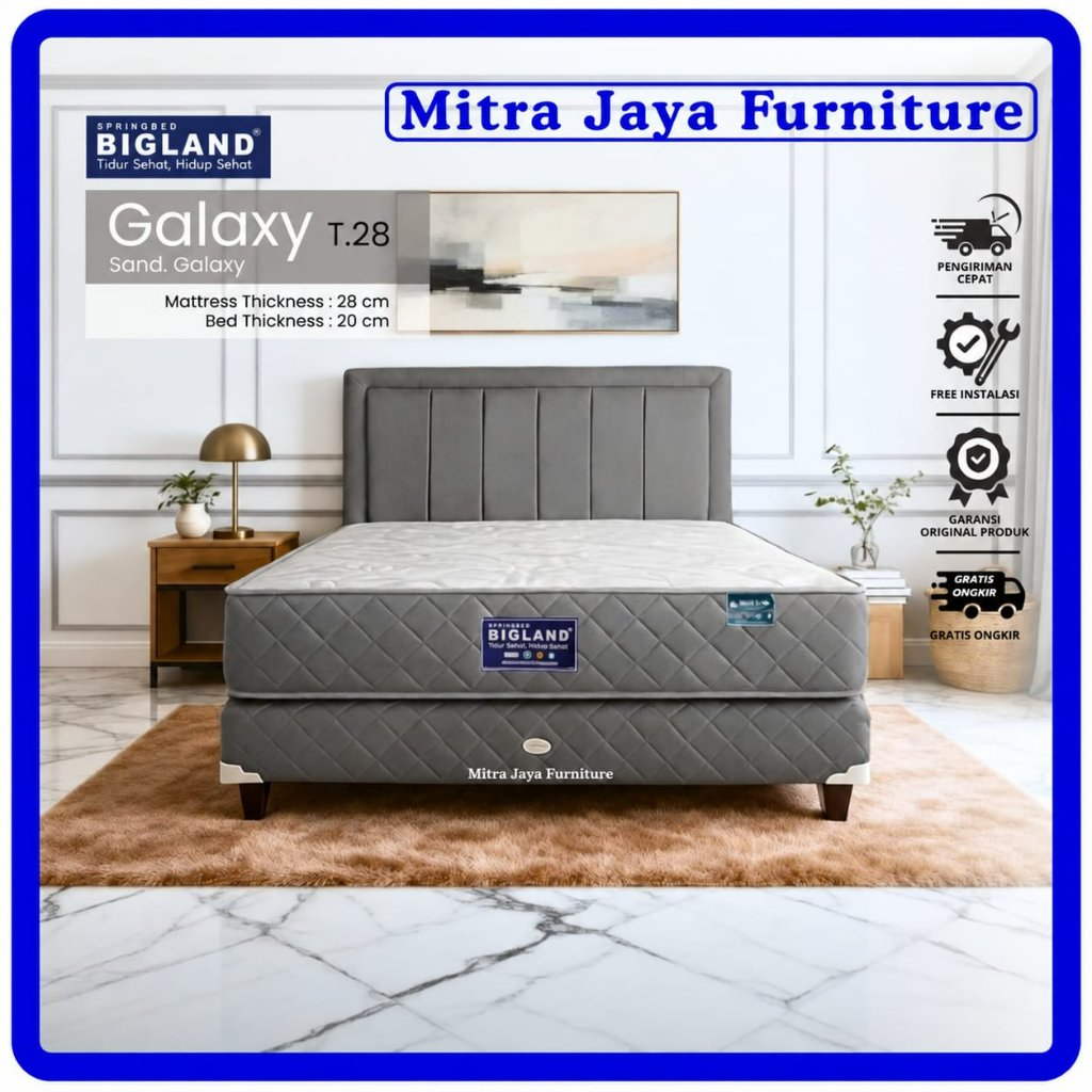 Bigland Springbed Type Galaxy Ukuran 160 Matras Tidur Empuk Bergaransi Free Bantal