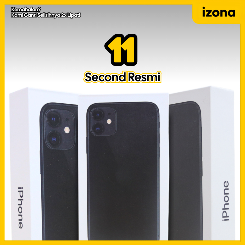 IPHONE 11 64 128 256GB SECOND INTER EX RESMI ORIGINAL FULLSET BERGARANSI IZONA