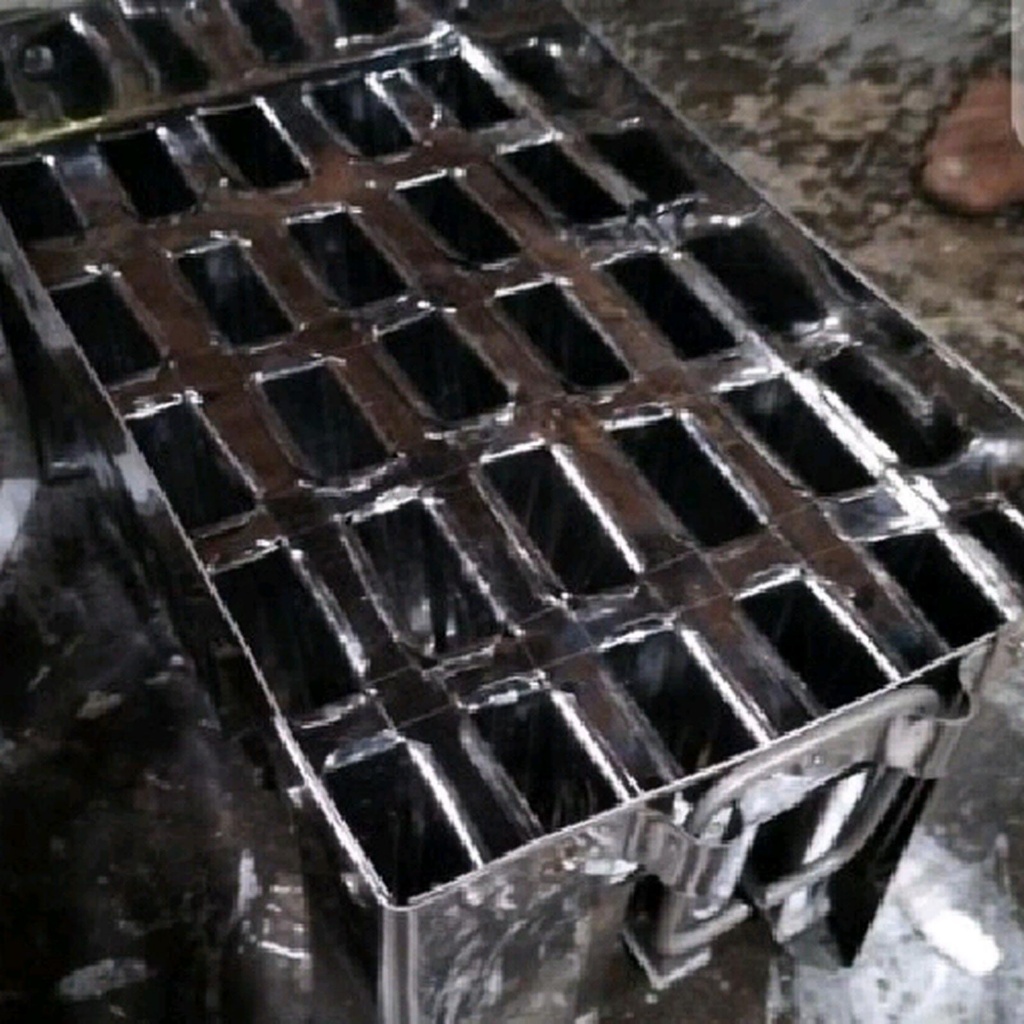 Cetakan Es Loli Molding 12 Stainless Bisa dilepas
