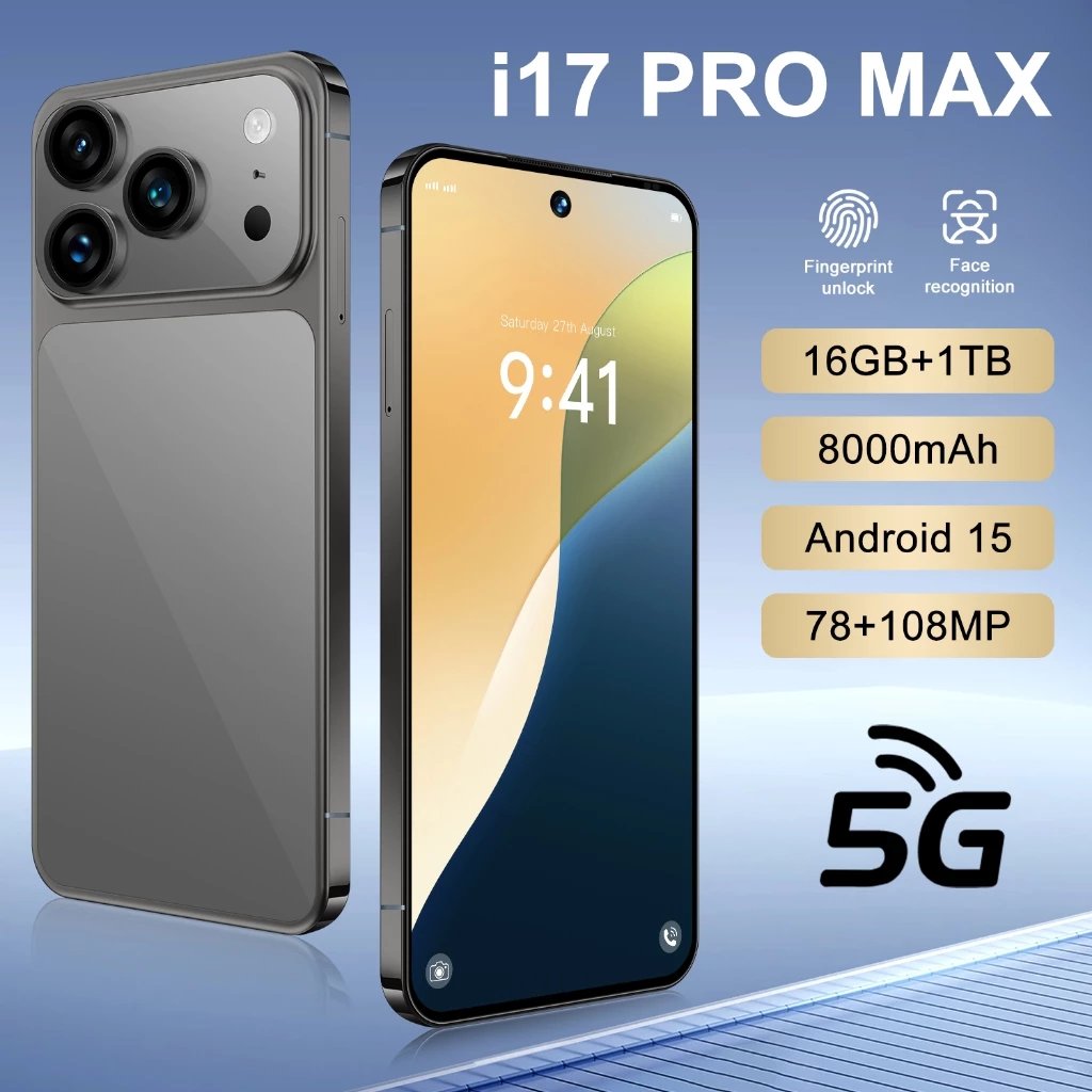 HP Smartphone hp i17 Pro Max 1TB Garansi Resmi Indonesia Android 12 12GB 256GB 6.5 Inci Dual SIM 650