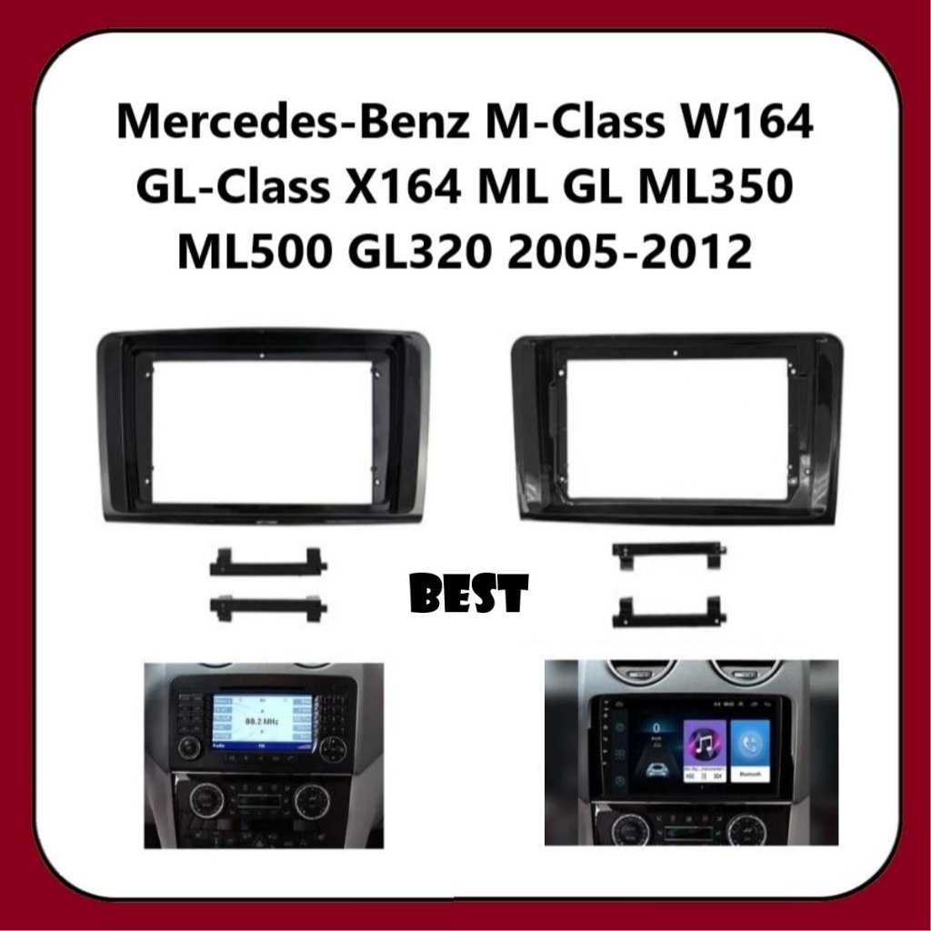 BEST Frame headunit android 7 INCH / 9 INCH Mercedes Benz M-Class W164 GL-Class X164 ML GL ML350 ML5