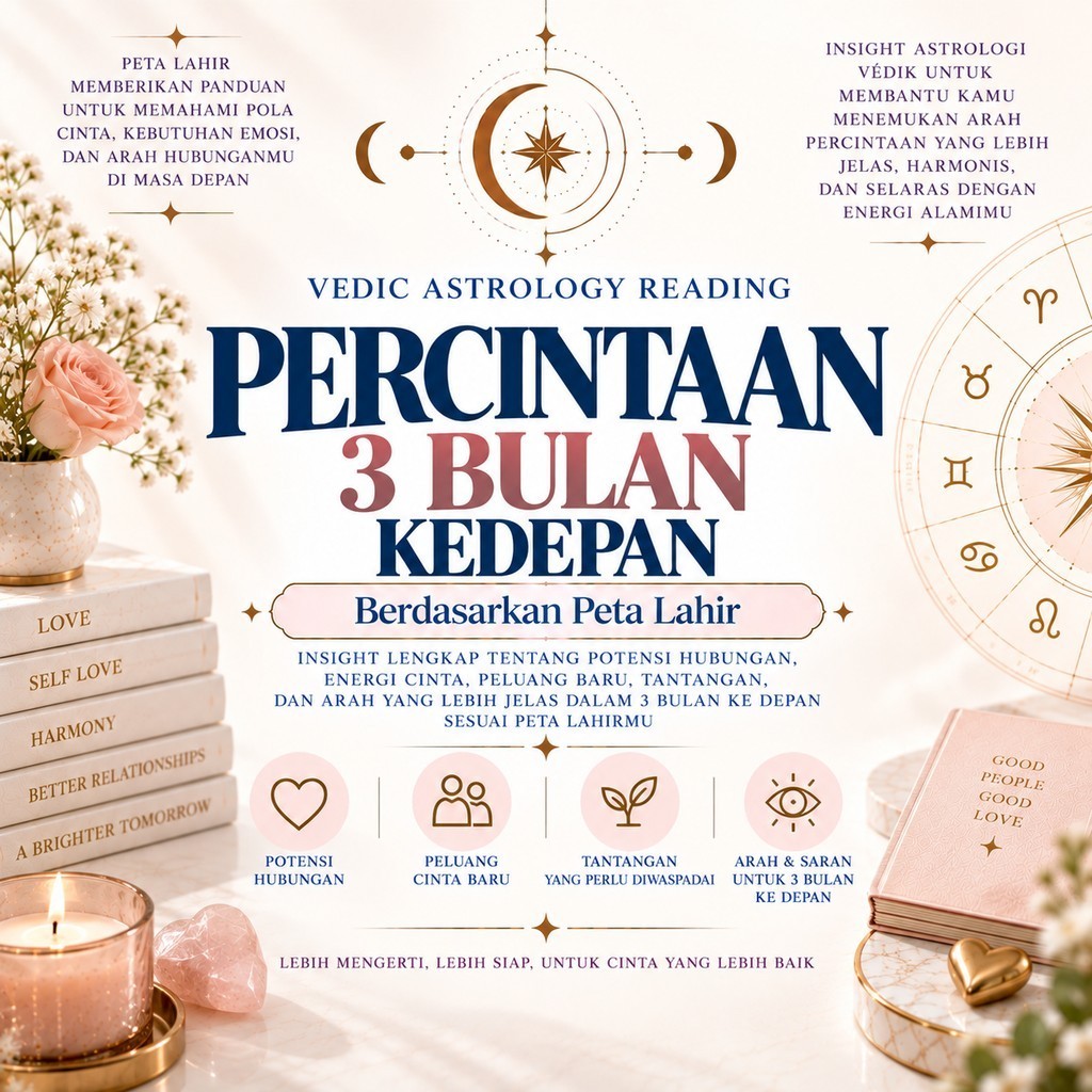 Vedic Astrology Reading Percintaan 3 Bulan Kedepan