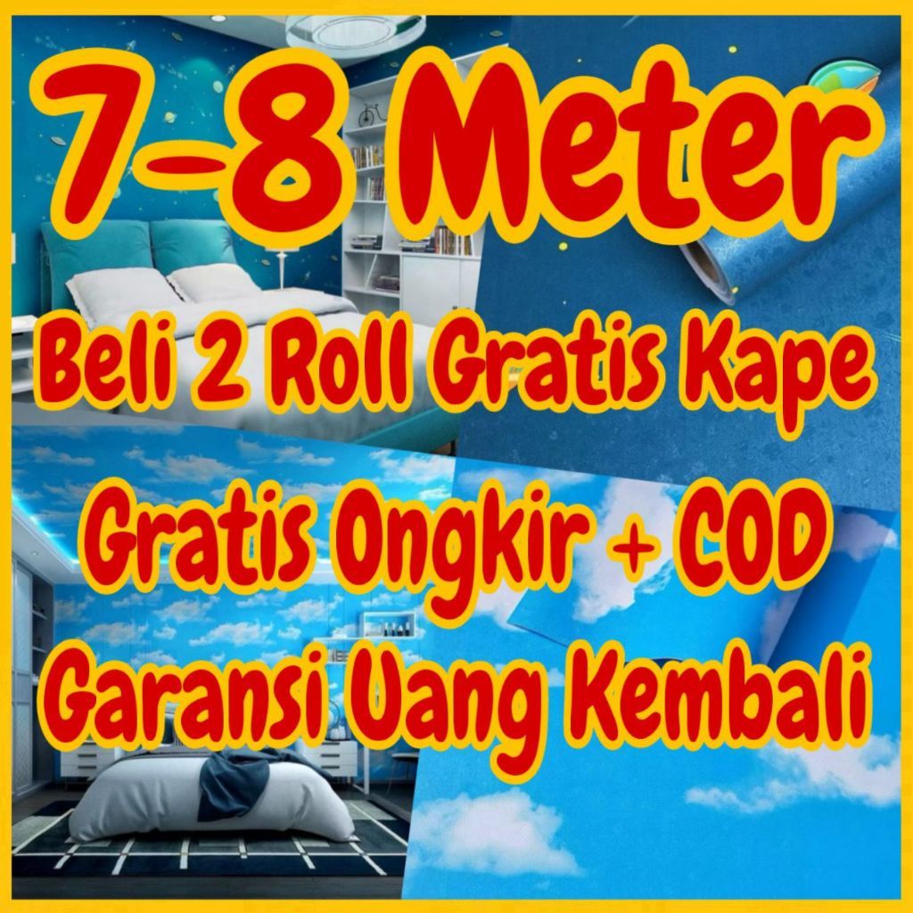 WALLPAPER WALPAPER DINDING WALLSTIKER WALLSTICKER DINDING DEKORASI RUMAH MOTIF KARAKTER ANAK MOTIF K