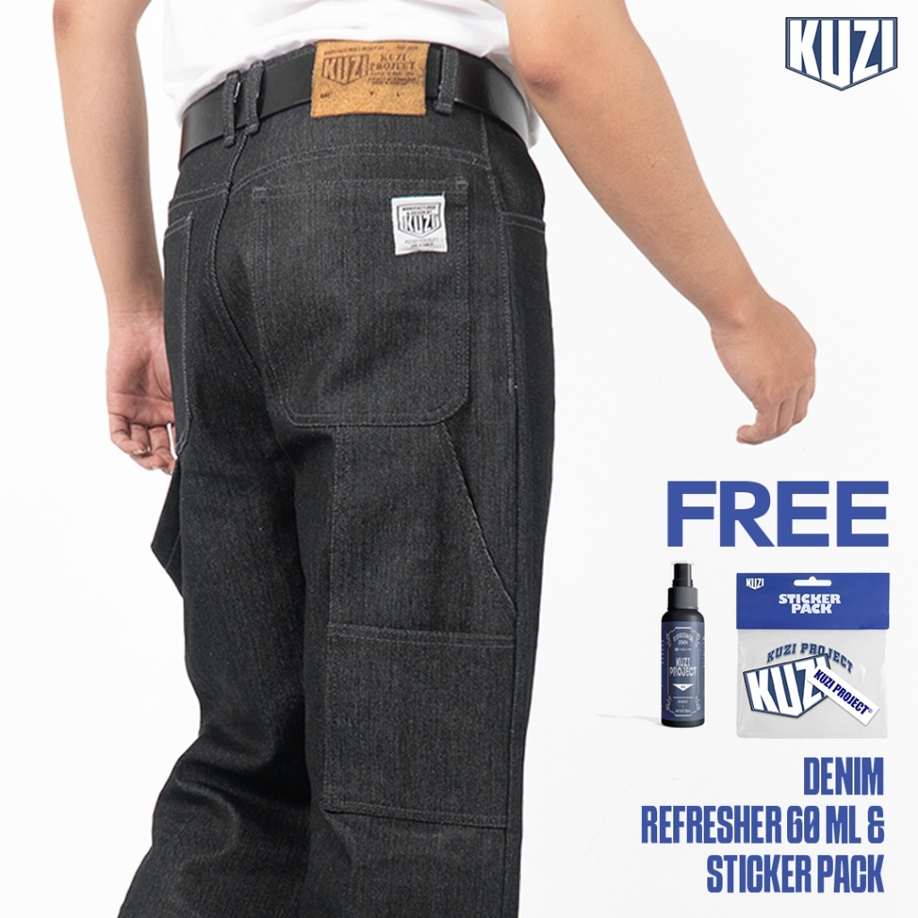 KUZI PROJECT - Celana Carpenter - Miller 13,5oz - Collection - Black Indigo and Dark Blue Indigo - R