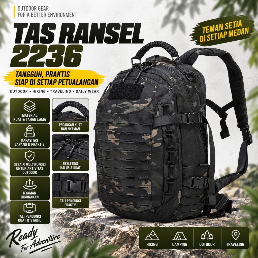 [TAS RANSEL 2236 /271] Tas ransel 2236/271 tas punggung outdoor tas pria gunung