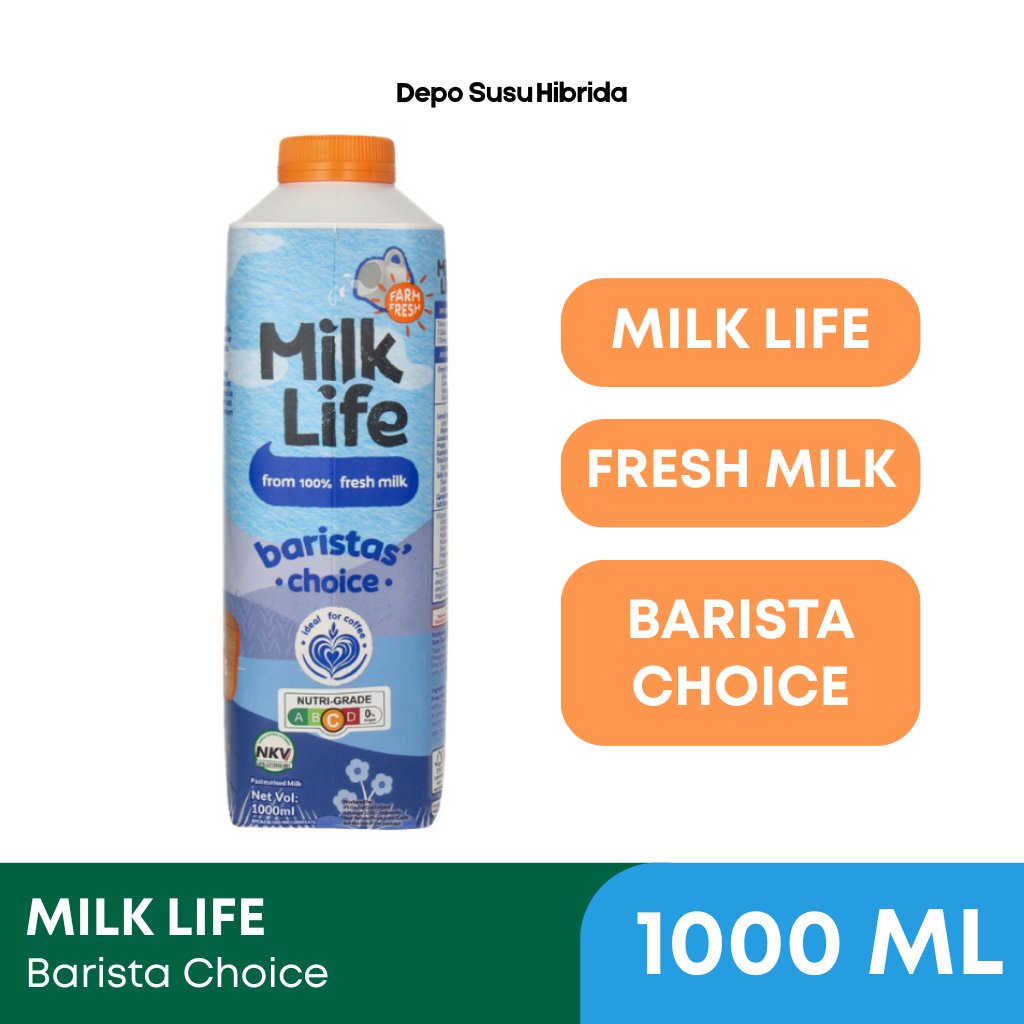 READY!!! Susu MilkLife Baristas Choice 1L Freshmilk / Milk Life Barista Choice