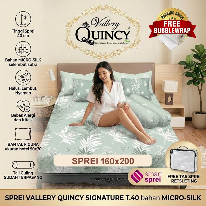 SPREI VALLERY 160x200 TINGGI 40 / SPREI VALLERY QUEEN / SPREI VALLERY SIGNATURE 160x200