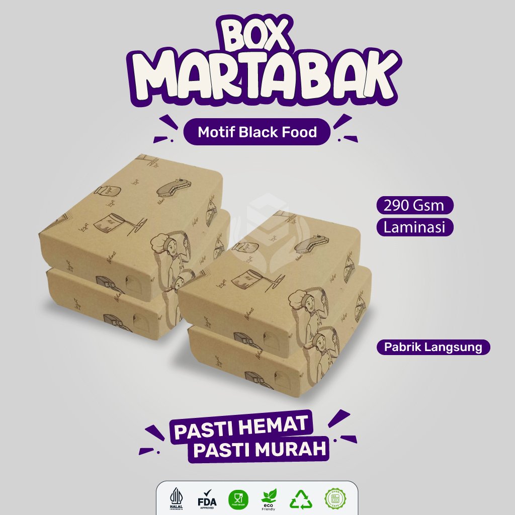 Box Martabak Telor Laminasi Dus Martabak Manis Kotak Martabak