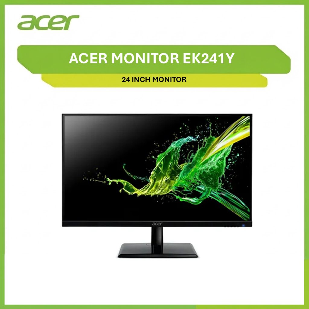 ACER Monitor 24 Inch EK241Y IPS Full HD 1080P 1Ms 144Hz