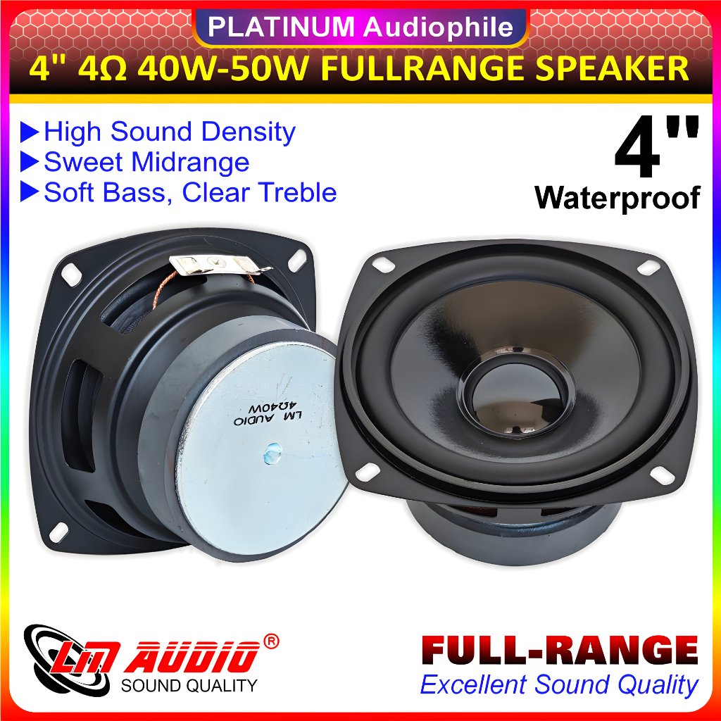 Speaker 4 inch Full-range 40W-50W 4 ohm 4" Fullrange Speker LM-4013