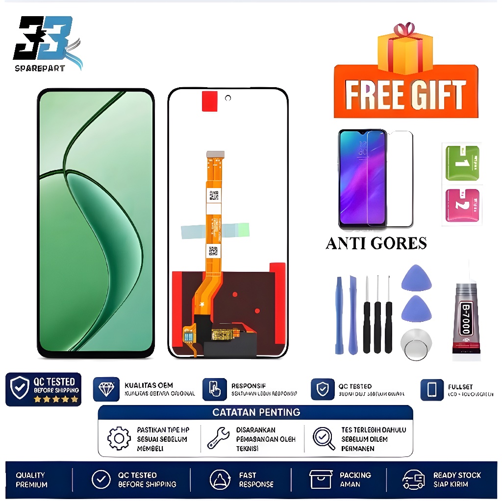 LCDTOUCHSCREEN REALME C55 - C67 5G - 11 5G - 11X 5G - V50 - V50S - NARZO 60X 5G - NARZO N55 LCD FULL