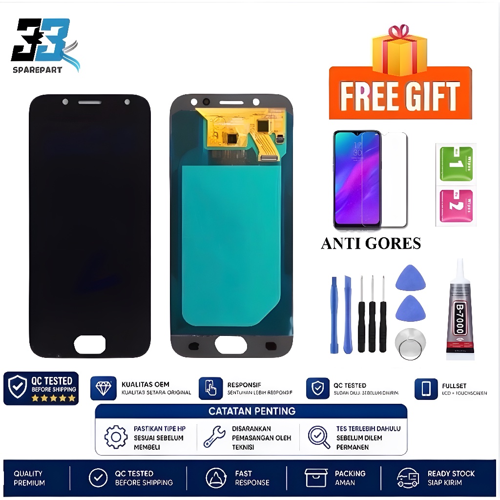 LCD TOUCHSCREEN SAMSUNG J530 / J5 PRO / J5 PRO 2017 ORIGINAL OLED LCD FULLSET