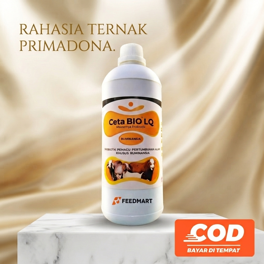 Ceta BIO LQ Probiotik Ternak Ruminansia 1L | Probiotik Sapi Kambing Domba Penggemuk Ternak Penambah 