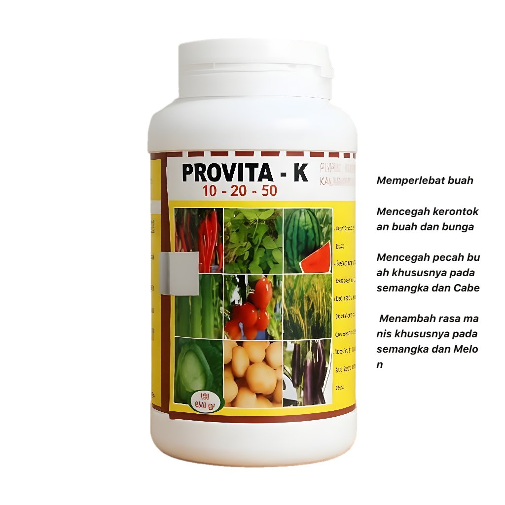 Pupuk Buah PROVITA K ( NPK 10 20 50 ) 500 gram Kalium Extra Tingkatkan Kualitas Hasil Panen