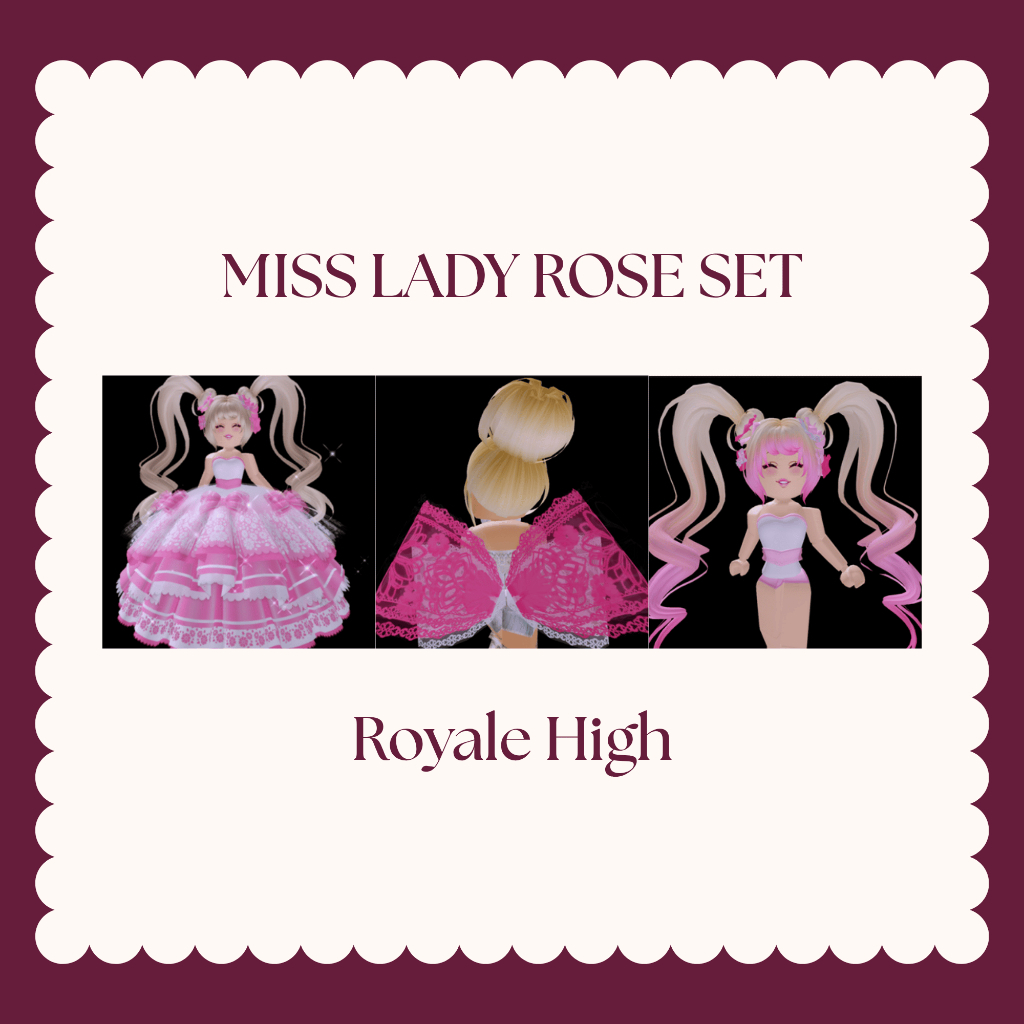 Miss Lady Rose Set | Roblox Royale High (RH)