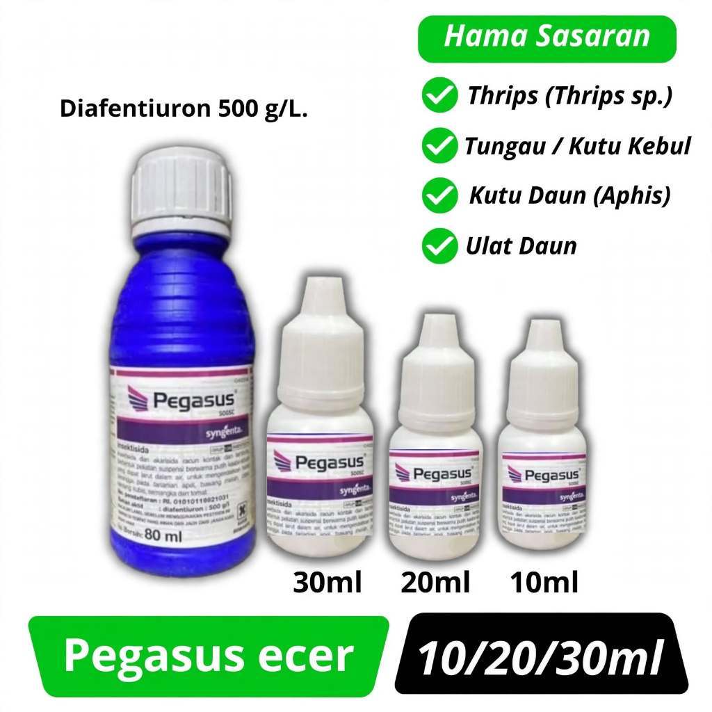 Insektisida Pegasus 500SC Kemasan Repack 30ml Akarsida Pembasi Hama Original