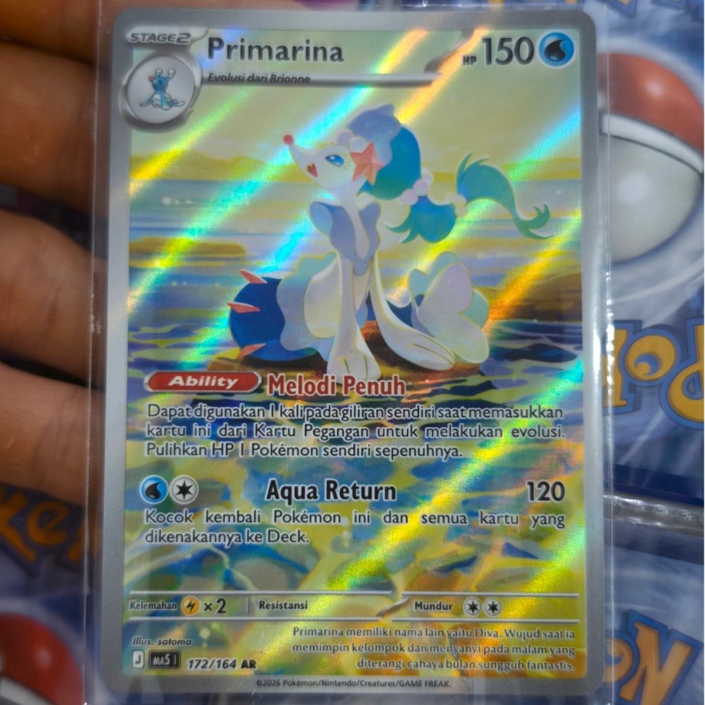 Kartu Pokemon Asli Koleksi Primarina Original