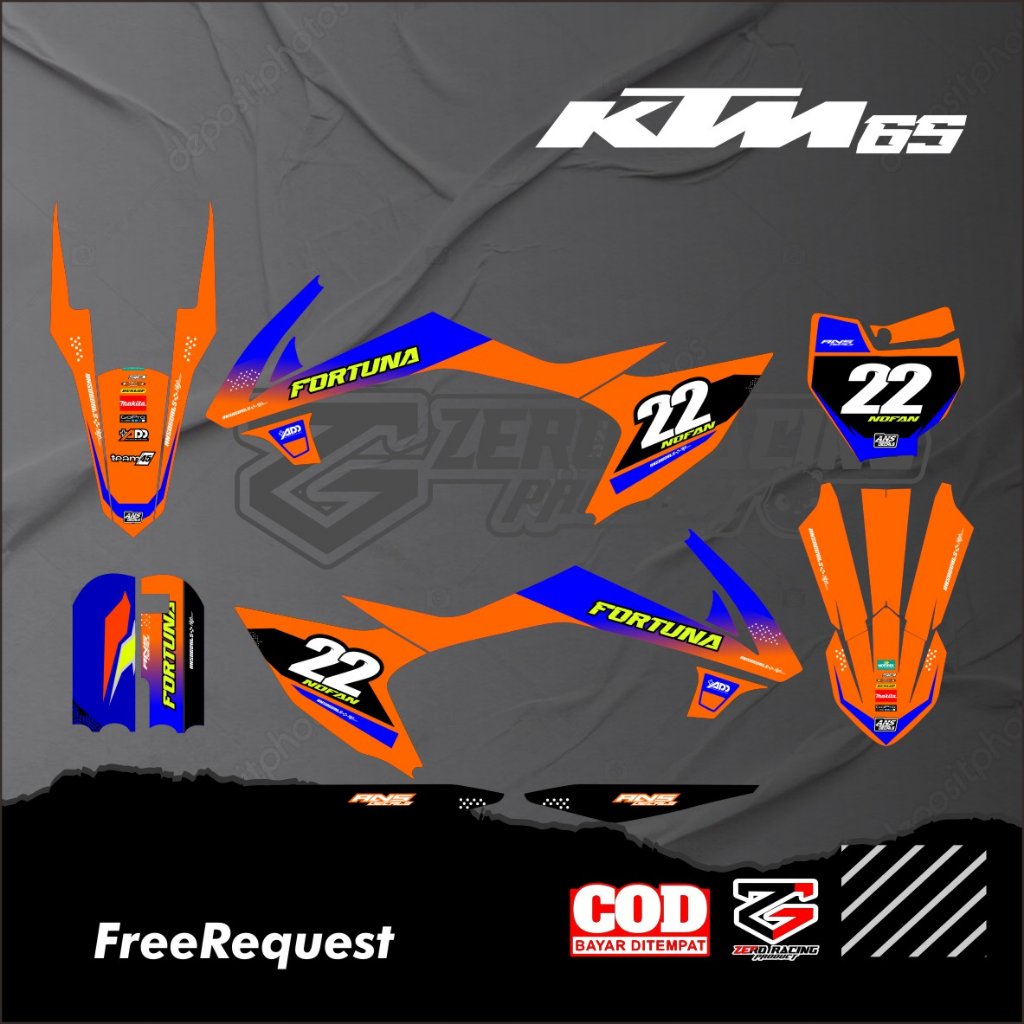 DECAL KTM 65 FULL BODY STIKER KTM 65