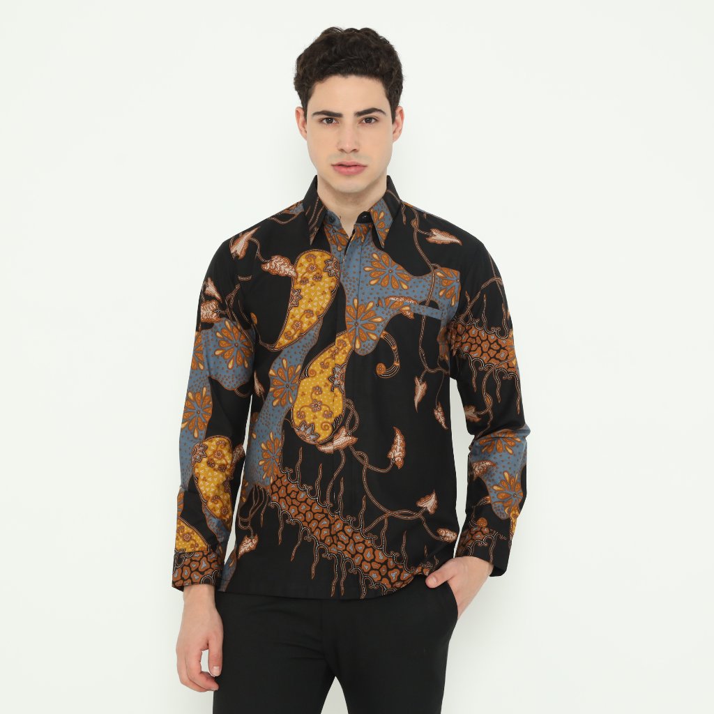 BLARAK - Baju Batik Pria Wira Laksana Kuning