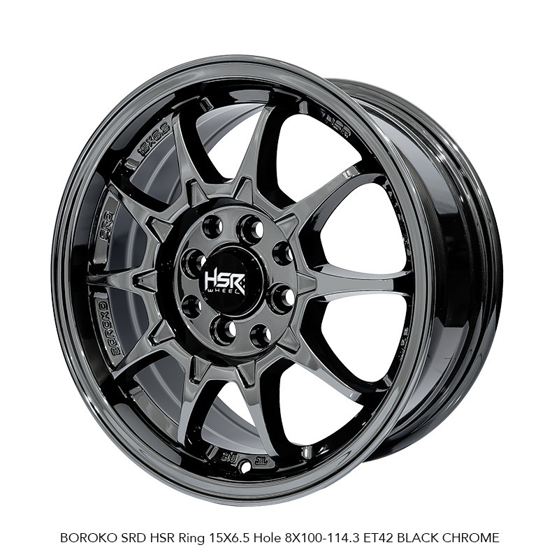Velg Mobil Ce28 Black Chrome Original HSR Boroko Srd Ring15 Avanza,Sigra,Calya,Brio,Xenia
