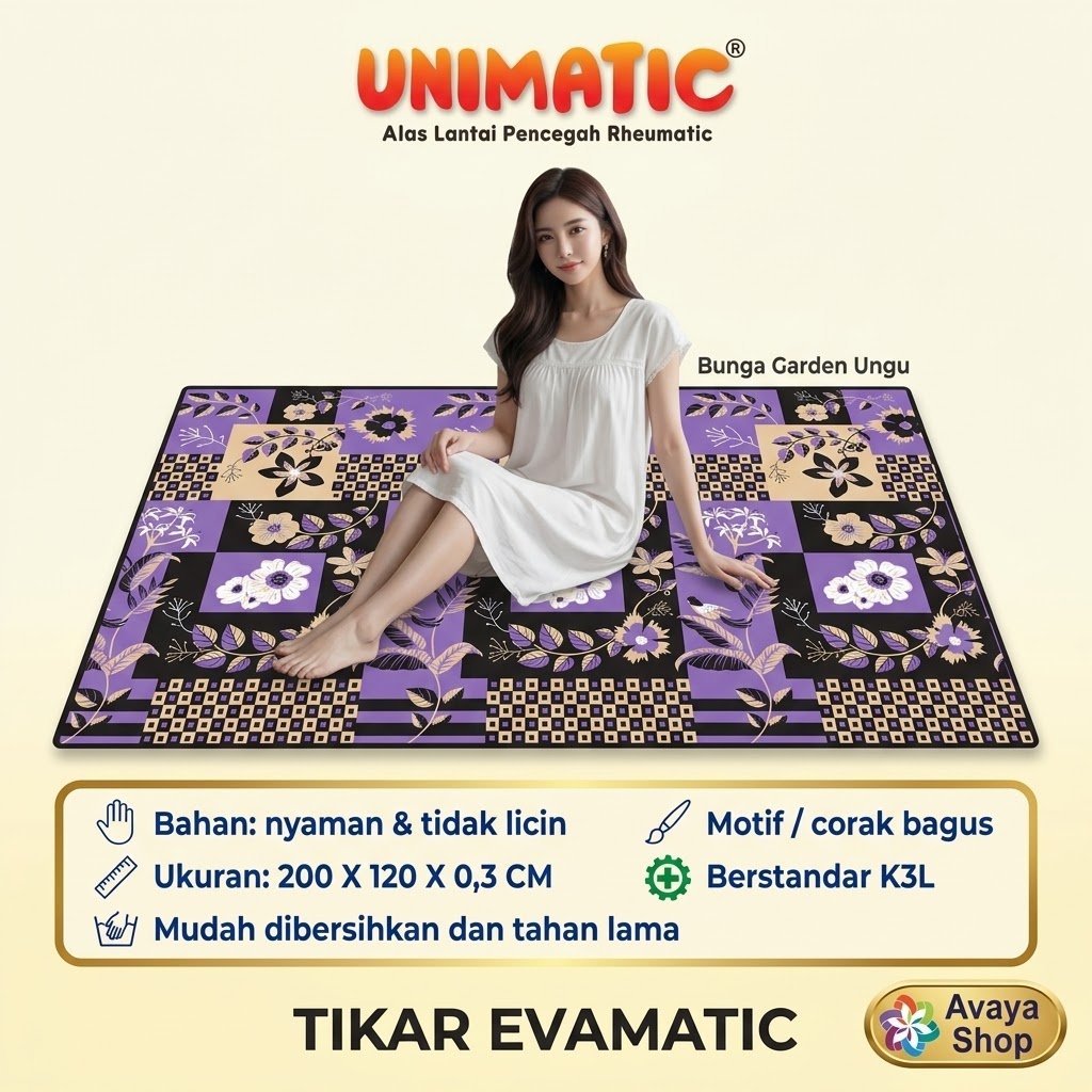 EVAMATIC TIKAR / KARPET EVAMATIC TIKAR EVAMATIC 120x200 / TIKAR KARPET EVA ORIGINAL 100% ASLI
