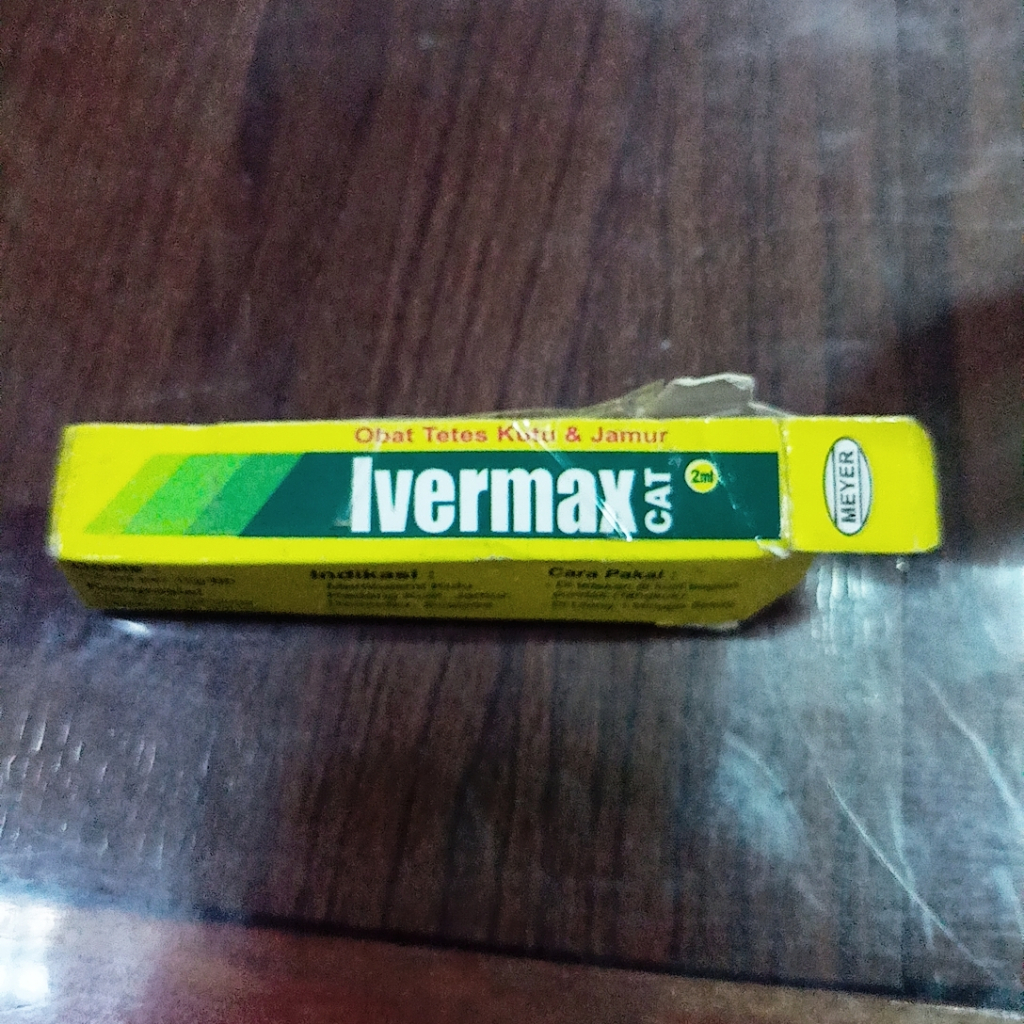 ivermax cat obat tetes kutu dan jamur isi 0.8 ml preloved