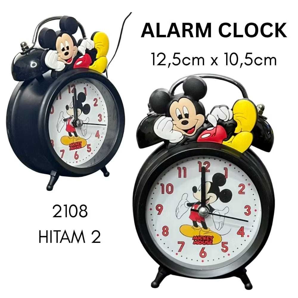 Jam Weker Karakter Mickey Mouse/Stich/Dinosaurus/Keropi | Jam Beker Karakter anak Lucu