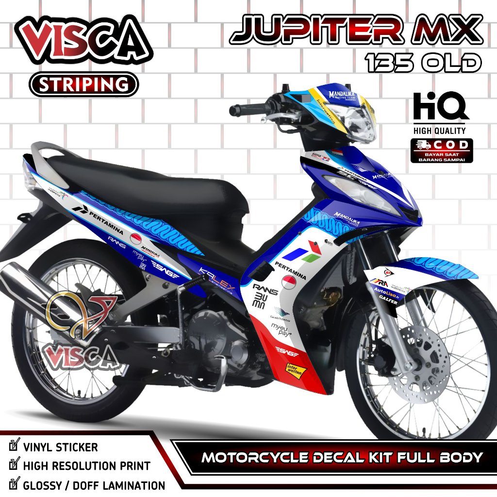 Decal Jupiter MX Old - Stiker MX Old - Dekal MX Old Full Body - Striping Jupiter MX Old Variasi - De