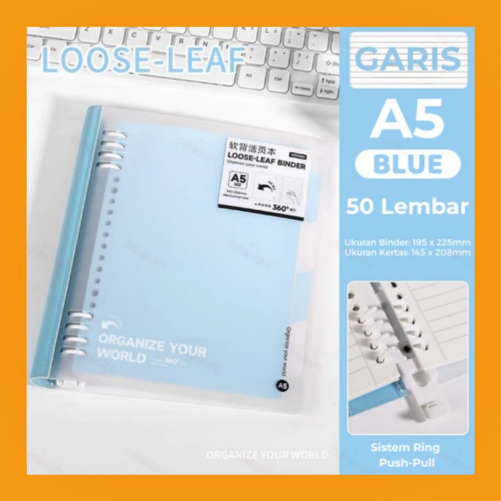 WENGU Buku binder 360° pastel A5 50 sheets