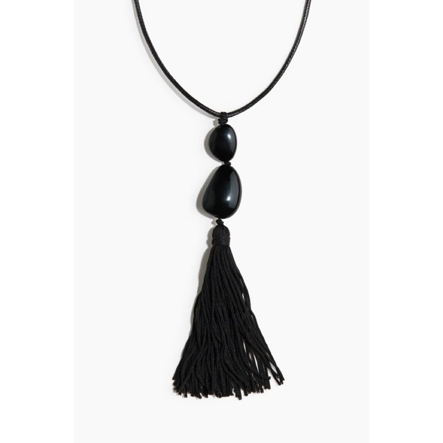H&M Kalung Tali Pendant | H&M Kalung Giok Jade Black