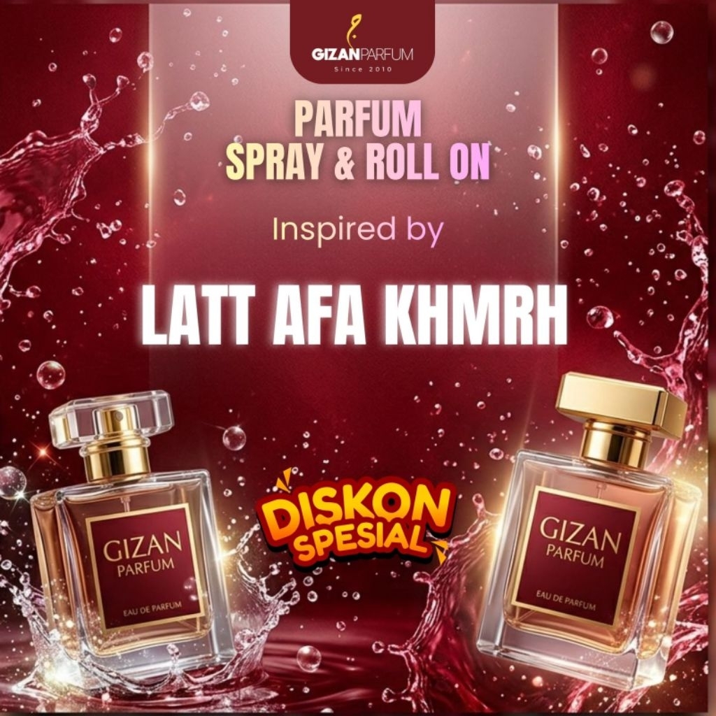 Inspired Parfum LAT TAF4 KHMRH KHAMRA LAT4FA GIZAN PARFUM - Untuk Pria Wanita Tahan Lama Roll On/Sti
