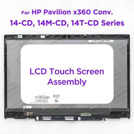 LED LCD LAPTOP HP PAVILION X360 14CD, 14M-CD, 14T-CD 14.0 INCH FULL HD TOUCHSCREEN