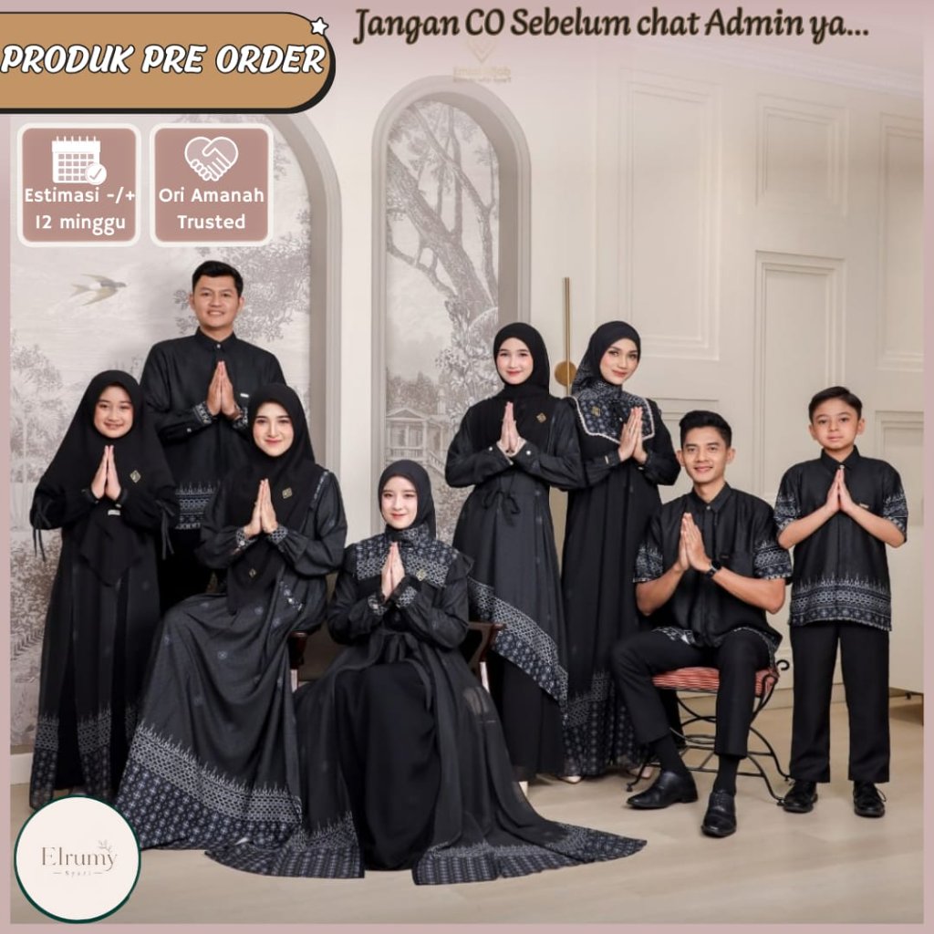 Himalaya famset lebaran 2027 by Emka hijab OPEN PO READY JANUARI 2027 Family set couple keluarga mus