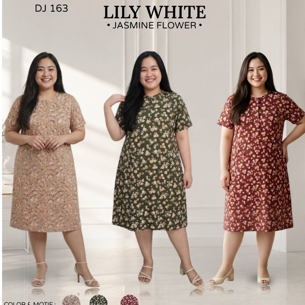 MOMMEKIDS - Daster Lily White Jumbo