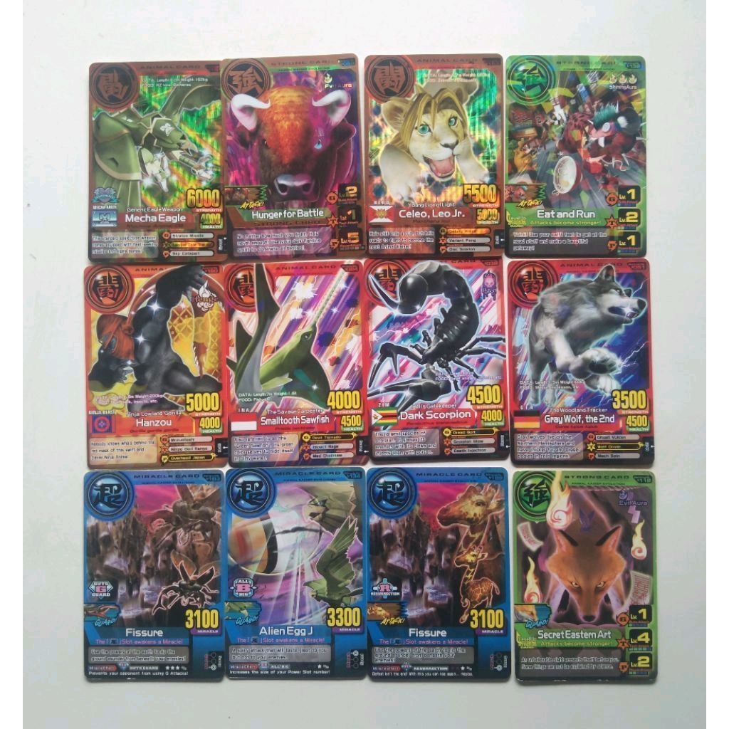 12 KARTU ANIMAL KAISER ORI DAN 8 KARTU ANIMAL KAISER KW SUPER